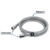 45095 - Manguera plástica de 1.5 m para regadera, Foset Aqua