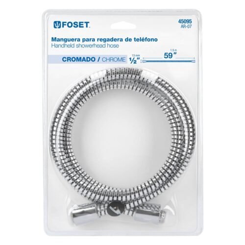 45095 - Manguera plástica de 1.5 m para regadera, Foset Aqua