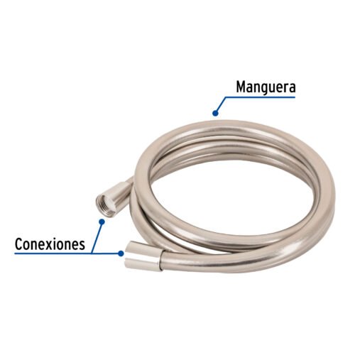 450971 45097 - Manguera lisa para regadera, manual, satinada, Foset Element