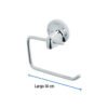 451642 45164 - Portarrollo con soporte y barra metálicos, Foset Aqua Aqua