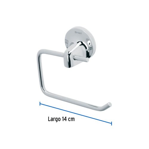 451642 45164 - Portarrollo con soporte y barra metálicos, Foset Aqua Aqua