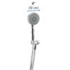 45165 - Regadera cromo de teléfono 4" con soporte, Foset Element