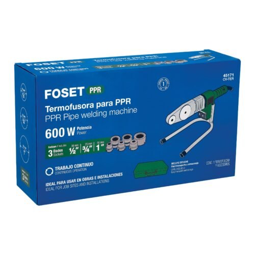 451715 45171 - Termofusora de 600 W para PPR, Foset