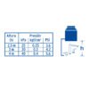 451813 45181 - Mezcladora cuello alto para fregadero, satín, FOSET RIVIERA