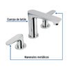 451881 45188 - Mezcladora lavabo taladros separados, cromo, FOSET RIVIERA