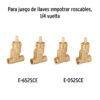45202 - Juego de manerales de palanca para regadera, satín, Riviera