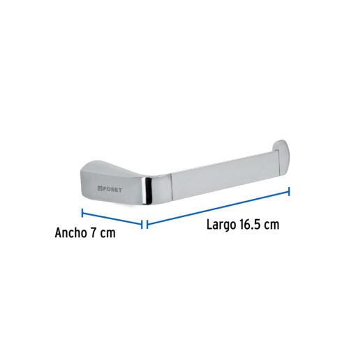 452082 45208 - Portarrollo de latón acabado cromo, Foset Riviera