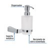 452121 45212 - Dispensador de jabón a pared de latón cromado, Riviera