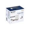 452203 45220 - Portavaso cepillero satín con vaso de vidrio, Foset Riviera