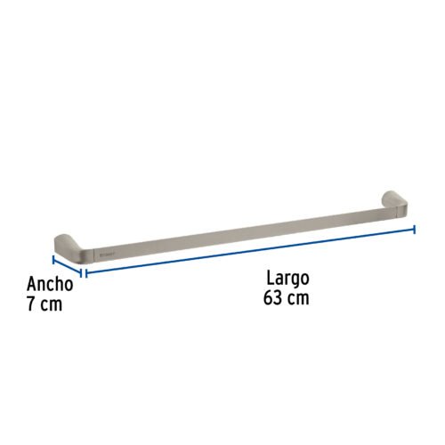 452242 45224 - Toallero de barra de latón acabado satín, Foset Riviera
