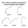 45233 - Aireador conexión hembra para cuello de mezcladora, Foset