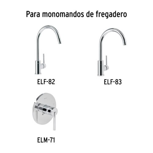 45253 - Maneral de palanca p/monomando de fregadero, cromo, Element