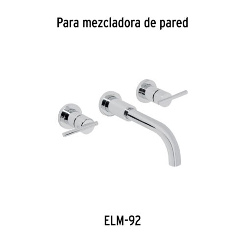 45254 - Juego de manerales palanca de pared, lavabo, cromo, Element