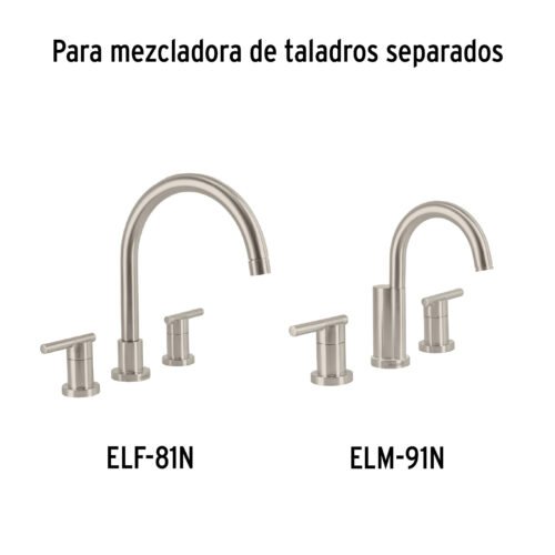 45255 - Juego manerales de palanca p/taladros separados, satín,Element