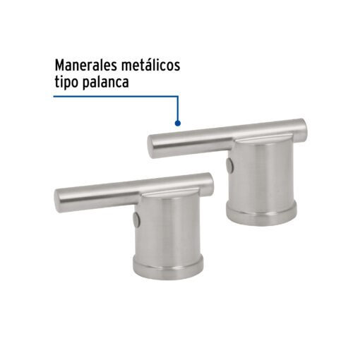 45256 - Jgo manerales de palanca p/mezcladora tipo bar,satín,Element