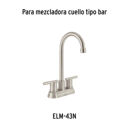 45256 - Jgo manerales de palanca p/mezcladora tipo bar,satín,Element