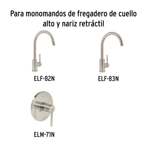 45258 - Maneral de palanca p/monomando de fregadero, satín, Element