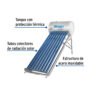 452741 45274 - Calentador solar de agua, 8 tubos, 94L, 2 personas, Foset