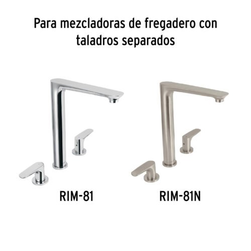 45280 - Juego de 2 cartuchos cerámicos de latón, FOSET RIVIERA