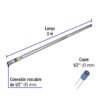 45286 - Tubo Conduit 1/2" pared gruesa (1.6 mm), et. amarilla, 3 m