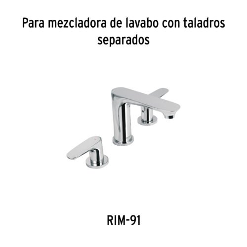 45289 - Jgo manerales de palanca p/taladros separados, cromo,Riviera
