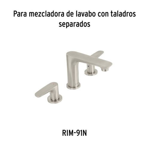 45290 - Juego manerales de palanca p/taladros separados, satín,Riviera