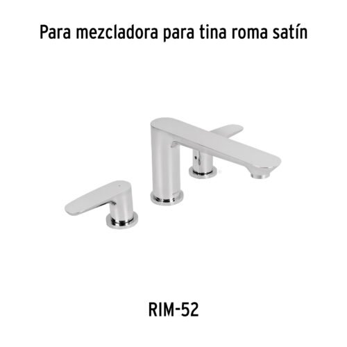 45291 - Juego de manerales de palanca para tina, cromo, Riviera