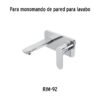 45293 - Maneral de palanca para monomandos, cromo, Riviera