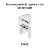45293 - Maneral de palanca para monomandos, cromo, Riviera