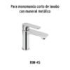 45293 - Maneral de palanca para monomandos, cromo, Riviera