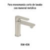 45294 - Maneral de palanca para monomandos, satín, Riviera