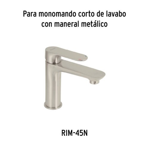 45294 - Maneral de palanca para monomandos, satín, Riviera
