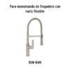 45294 - Maneral de palanca para monomandos, satín, Riviera