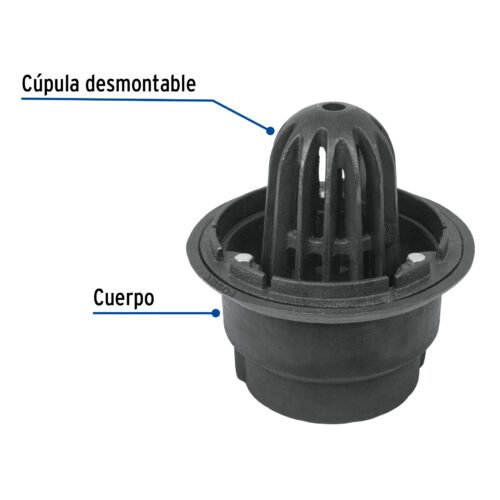 453031 45303 - Coladera de hierro de cúpula para azotea, Foset