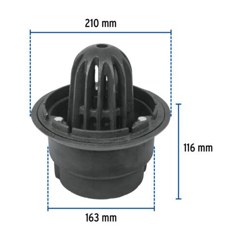 453032 45303 - Coladera de hierro de cúpula para azotea, Foset