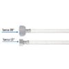 453112 45311 - Manguera p/WC, vinilo blanco, 1/2x7/8", 35cm, plástico/latón