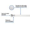 453131 45313 - Manguera lavabo/fregadero, vinilo blanco, 1/2" x 1/2", 55 cm