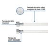 453151 45315 - Manguera p/WC, vinilo blanco, 1/2" x 7/8", 60 cm