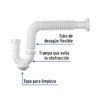 453171 45317 - Céspol rígido p/fregadero s/contra, polipropileno, 1-1/2"