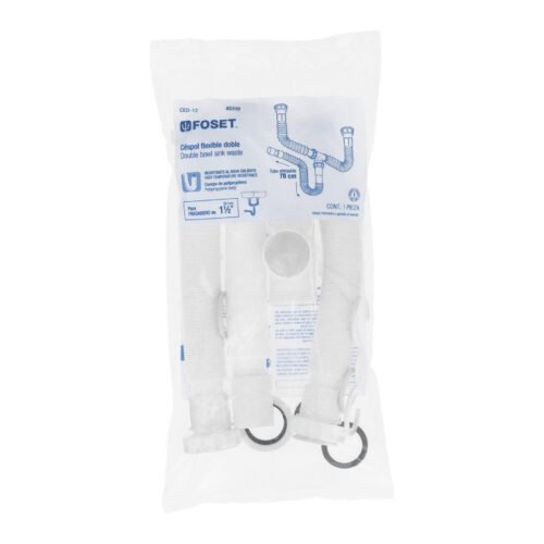 453193 45319 - Céspol flexible doble para fregadero, polipropileno, 1-1/2"