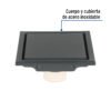 453231 45323 - Resumidero reversible 4", anti olores, acero inox, negro, Aq
