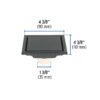 453232 45323 - Resumidero reversible 4", anti olores, acero inox, negro, Aq