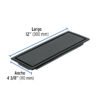 45324 - Resumidero rectangular 30x11cm reversible, negro, FOSET AQUA