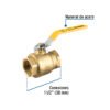 45327 45327 - Válvula de esfera para gas, roscable, 1-1/2", alta presión
