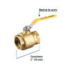45329 45329 - Válvula de esfera para gas, roscable, 2", alta presión