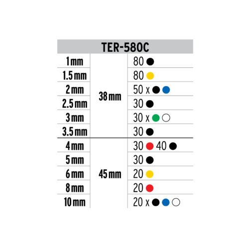 453671 45367 - Juego de 580 piezas de Tubo Termocontráctil, VOLTECK
