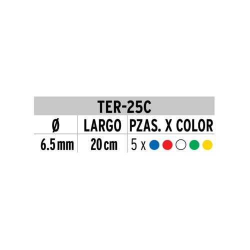 453681 45368 - Bolsa con 25 piezas de Tubo Termocontráctil, VOLTECK