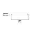 45407 - Tubo de LED T5 8 W base G5 pantalla policarbonato, VOLTECK