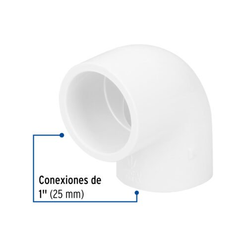 45413 - Codo 90° de PVC de 1", Foset