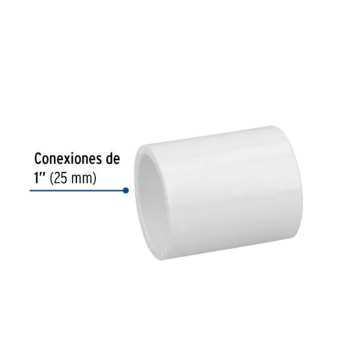 45419 - Cople de PVC cédula 40 de 1", Foset